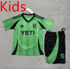 2025-26 Austin FC Home Green kids Soccer Uniform-4506