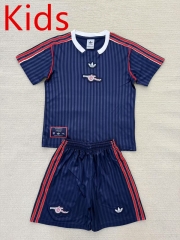 2025-26 Retro version Arsenal Blue Kids/Youth Soccer Uniform-AY