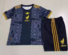 2025-26 Mexico Special Black Kids/Youth Soccer Uniform