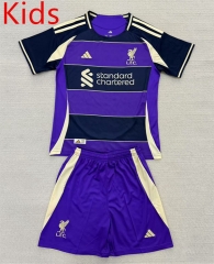 25-26 Concept Edition Liverpool Purple Kids/Youth Soccer Uniform-AY