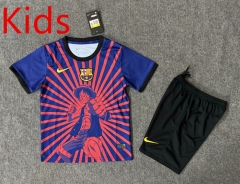 25-26 One Piece Version Barcelona Red&Blue Kids/Youth Soccer Uniform-6748
