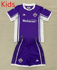 25-26 Fiorentina Home Purple Kid/Youth Soccer Uniform-AY