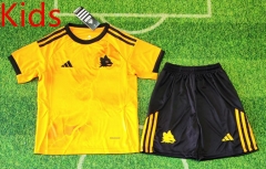 25-26  Roma Away Orange  Kids/Youth Soccer Uniform-8679