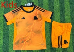 25-26  Roma Away Orange  Kids/Youth Soccer Uniform-1947