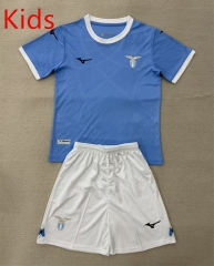 25-26  Lazio Home Light Blue Kids/Youth Soccer Uniform-AY
