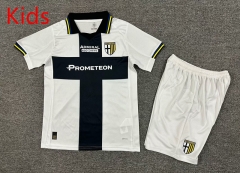2025-2026 Parma Calcio Home White Kids/Youth Soccer Uniform-7809