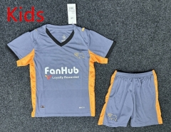 25-26 Derby County Away Light Gray Kids/Youth Soccer Uniform-GB
