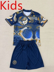 2025-26 Concept version Manchester City Blue Kid/Youth Soccer Uniform-AY