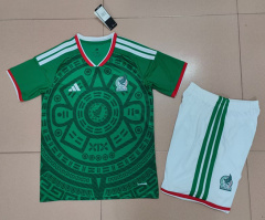 26-27  Mexico Home Green Thailand Soccer Uniform-718