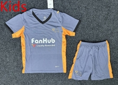 25-26 Derby County Away Gray  Kids/Youth Soccer Uniform-5526