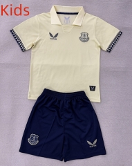 2025-2026 Everton Away Light Yellow  Kids/Youth Soccer Uniform-AY