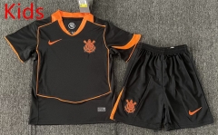 25-26 Corinthians 2nd Away Black Kids/Youth Soccer Uniform-2483