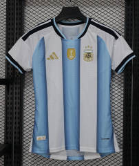 26-27 Argentina Home Blue&White Women Thailand Soccer Jersey AAA-888