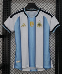 26-27 Argentina Home Blue&White Women Thailand Soccer Jersey AAA-888