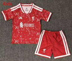 26-27 Liverpool Home Red Kids/Youth Soccer Uniform-6850