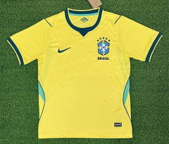(S-4XL) 26-27 Brazil Home Yellow Thailand Soccer Jersey AAA-403