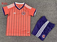 26-27 Scotland Away Pink Kids/Youth Soccer Uniform-7809
