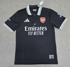 26-27 Arsenal Black Thailand Polo-4728