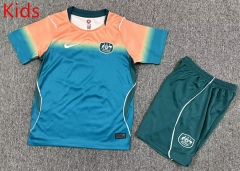 26-27 Australia Away Blue Kids/Youth Soccer Uniform-7809