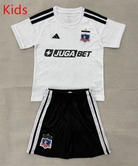 26-27 Colo-Colo Home White kids Soccer Uniform-AY