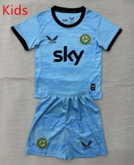 26-27 Ireland Goalkeeper Blue Kids/Youth Soccer Uniform-AY
