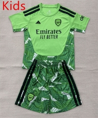 26-27  Arsenal Goalkeeper Green Kids/Youth Soccer Uniform-AY