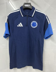 (S-4XL)26-27 Cruzeiro EC Cyan Thailand Polo Uniform-8841