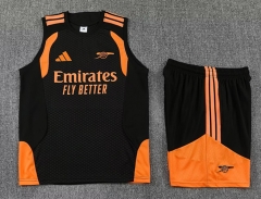 26-27 Arsenal Black Thailand Soccer Vest Uniform-4627