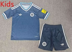 26-27 Newcastle United Away Blue Kids/Youth Soccer Uniform-6850