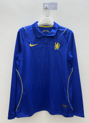 (S-4XL) 26-27  Chelsea Home Blue LS Thailand Soccer Jersey AAA-422