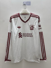 (S-4XL) 26-27 Liverpool Away White LS Thailand Soccer Jersey AAA-9268