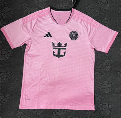 (S-4XL) 26-27 Inter Miami FC Home Pink Thailand Soccer Jersey-7035