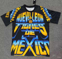 (S-4XL) 26-27 Tigres UANL Yellow&Black Thailand Soccer Training AAA-5378