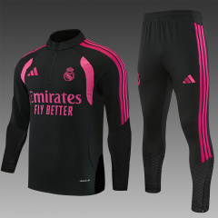 26-27 Real Madrid Black Pink Thailand Soccer Tracksuit-2315