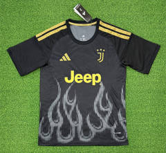 (S-4XL) 26-27 Juventus 2nd Away Black Thailand Soccer Jersey AAA-403