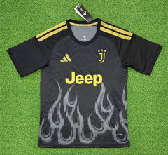 (S-4XL) 26-27 Juventus 2nd Away Black Thailand Soccer Jersey AAA-403