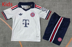26-27 Bayern München Away White Kids/Youth Soccer Uniform-9484