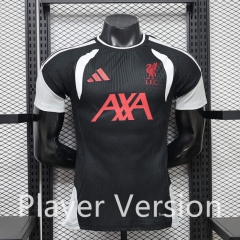 26-27  Player Version Liverpool Black Thailand Training Soccer Jersey AAA-888