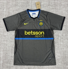 (S-4XL)  26-27 Inter Milan 2nd Away Gray Thailand Soccer Jersey AAA-4506