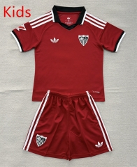 26-27 Sevilla Away Red Kids/Youth Soccer Uniform-AY