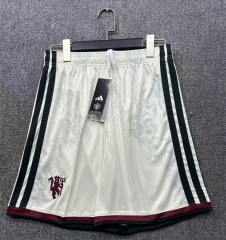 26-27 Manchester United 2nd Away Beige Thailand Soccer Shorts