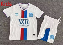 26-27 Blackburn Rovers 2nd Away White Kids/Youth Soccer Uniform-7809
