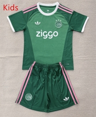 26-27 Ajax Goalkeeper Green Kid/Youth Soccer Uniform-AY