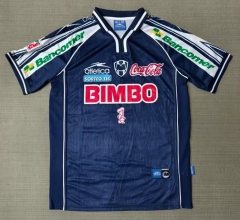 (S-3XL) Retro Version 99-00 Monterrey 2nd Away Royal Blue Thailand Soccer Jersey AAA-9755