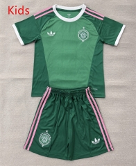 26-27 Lotus Flower Style Celtic Goalkeeper Green Kids/Youth Soccer Unifrom-AY