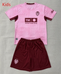26-27 Valencia 2nd Away Pink Kids/Youth Soccer Uniform-AY