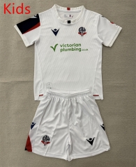 26-27 Bolton Wanderers Football Club Home White Kid/Youth Soccer Uniform-AY