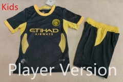 Player Version 26-27 Manchester City Away Black Kid/Youth Soccer Uniform-1794
