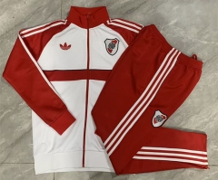 26-27 CA River Plate White Thailand Soccer Jacket Uniform-815