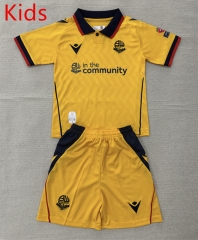 26-27 Bolton Wanderers Football Club 3rd Away Yellow Kid/Youth Soccer Uniform-AY